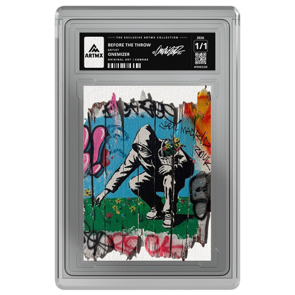 BEFORE THE THROW by Onemizer — Canvas — on white