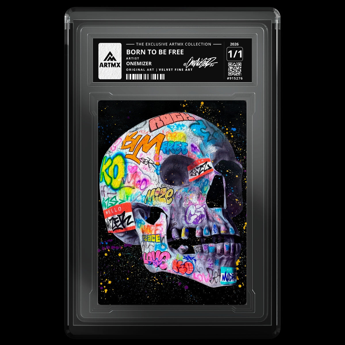 BORN TO BE FREE by Onemizer (Velvet Fine Art / Vaulted) — front