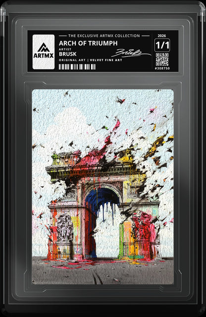 ARCH OF TRIUMPH by Brusk — Velvet Fine Art — close-up