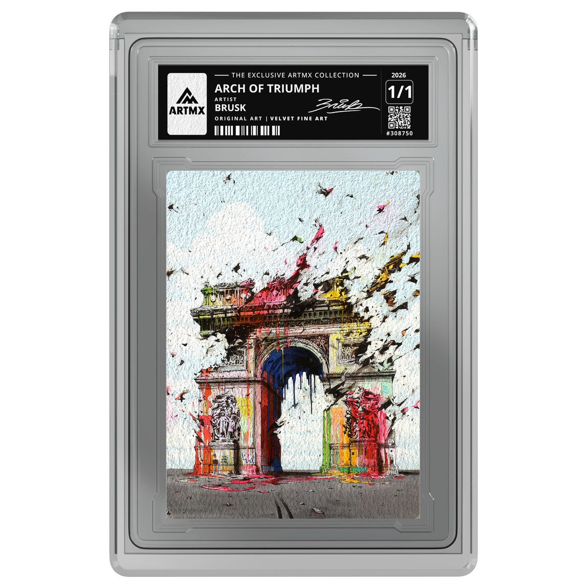 ARCH OF TRIUMPH by Brusk — Velvet Fine Art — on white