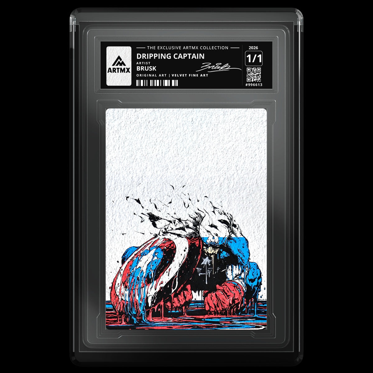 DRIPPING CAPTAIN by Brusk — Velvet Fine Art — front
