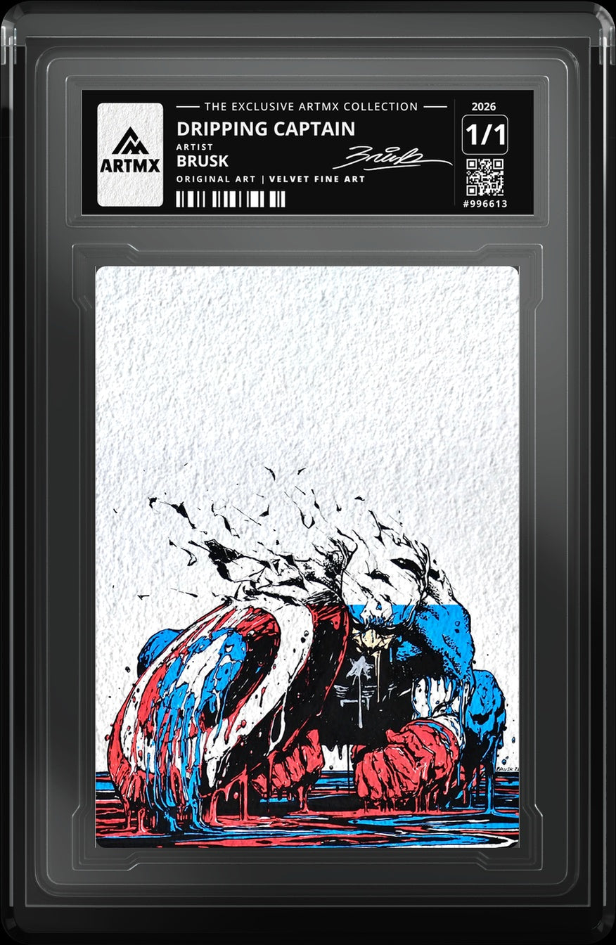 DRIPPING CAPTAIN by Brusk — Velvet Fine Art — close-up