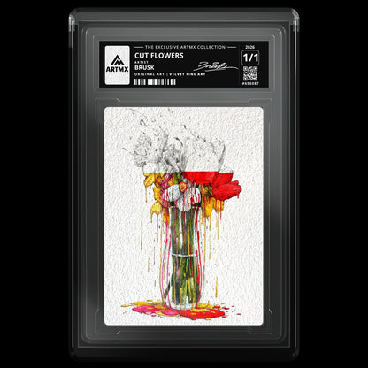 CUT FLOWERS by Brusk — Velvet Fine Art — front