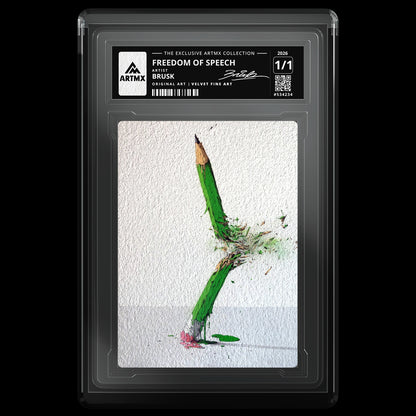 FREEDOM OF SPEECH by Brusk — Velvet Fine Art — front