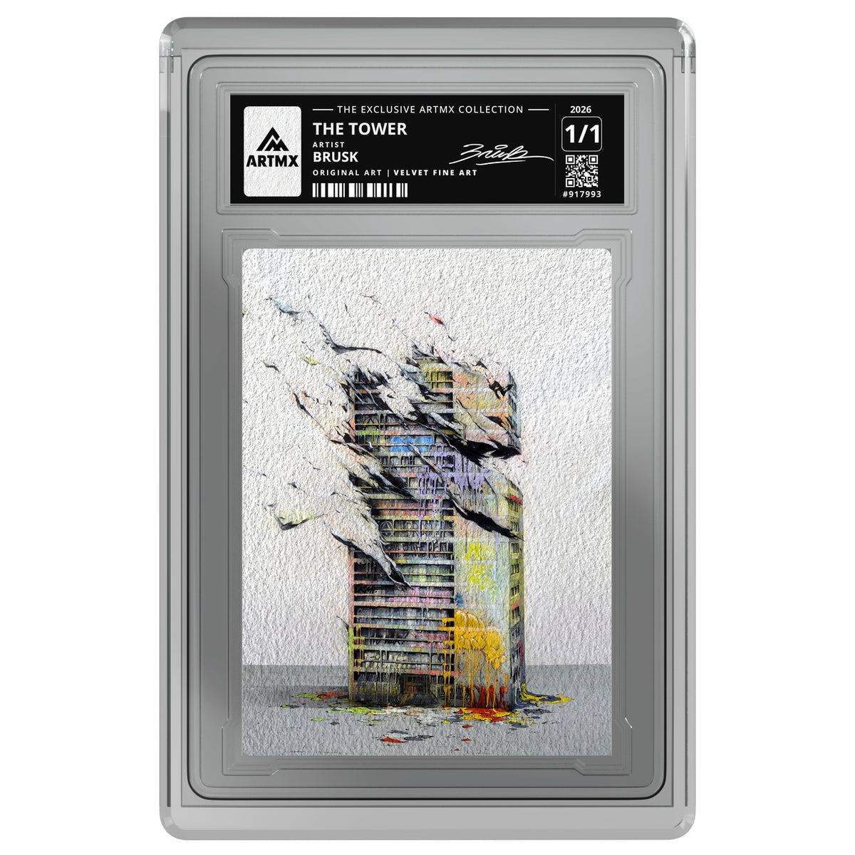 THE TOWER by Brusk — Velvet Fine Art — on white