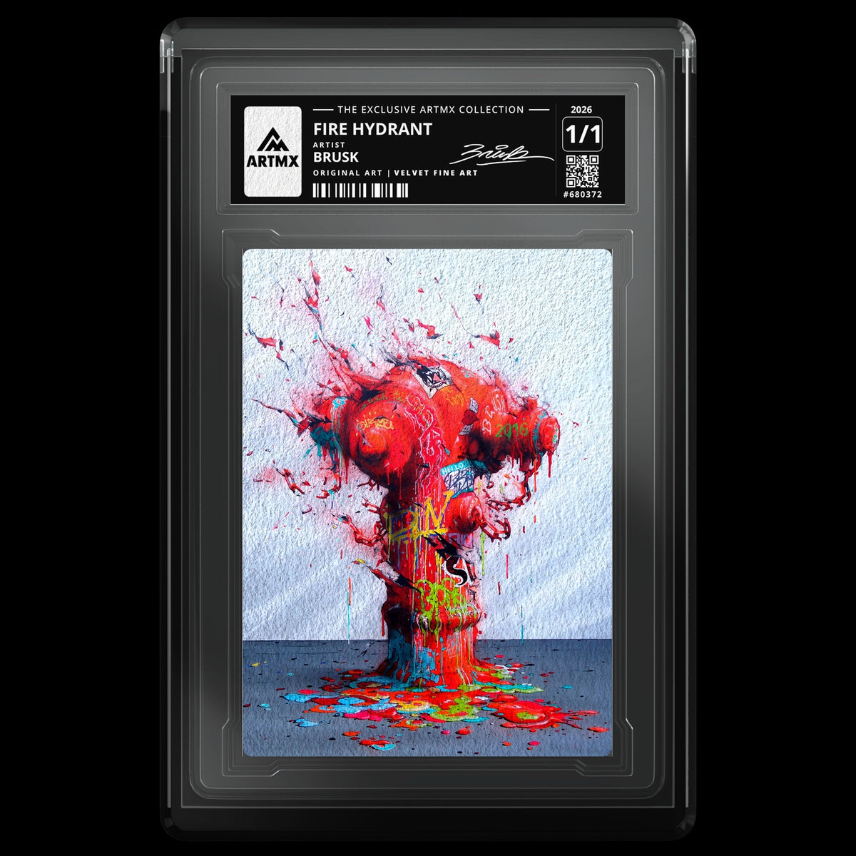 FIRE HYDRANT by Brusk — Velvet Fine Art — front