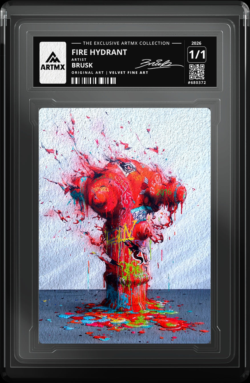FIRE HYDRANT by Brusk — Velvet Fine Art — close-up