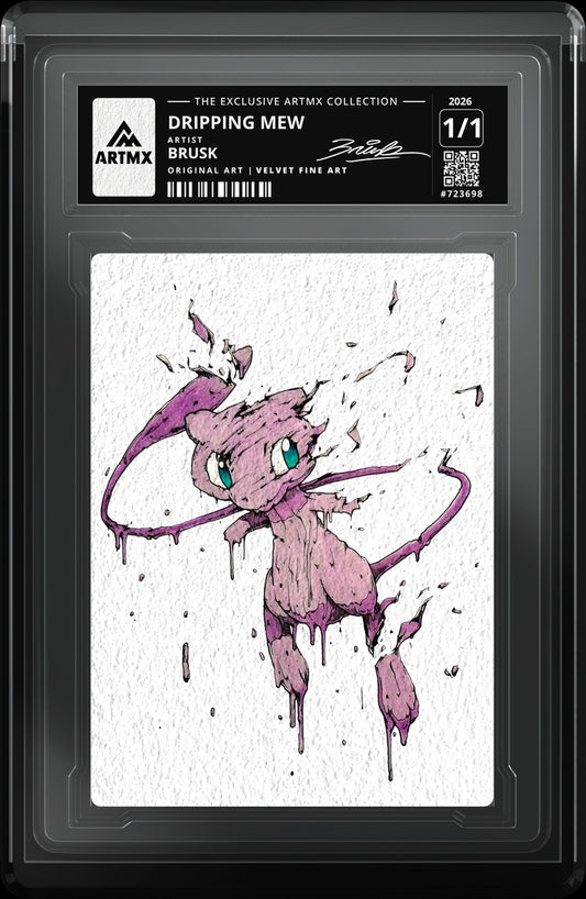 DRIPPING MEW by Brusk — Velvet Fine Art — close-up