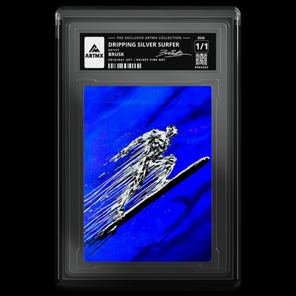 DRIPPING SILVER SURFER by Brusk — Velvet Fine Art — front