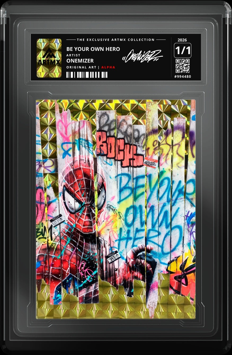 BE YOUR OWN HERO by Onemizer — Alpha — close-up