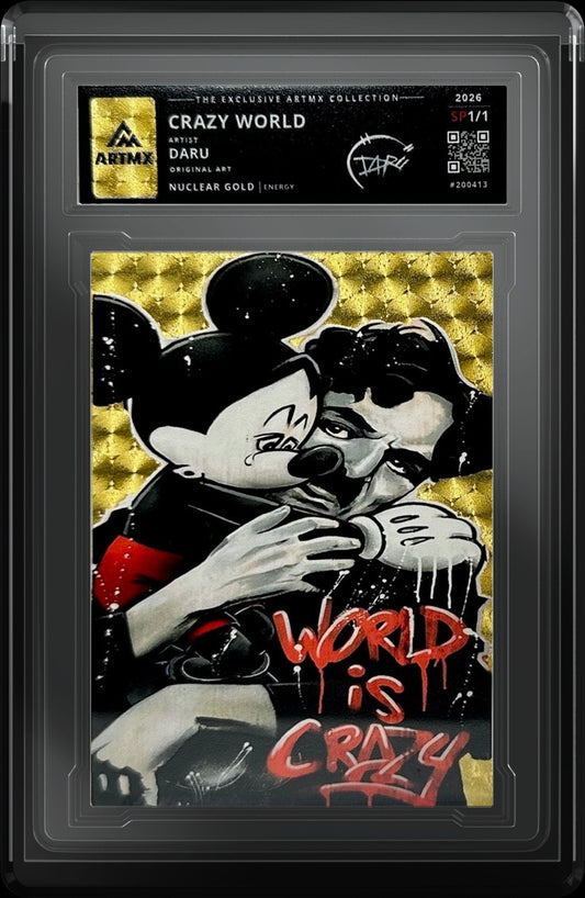 Crazy World by Daru — Nuclear Gold — close-up