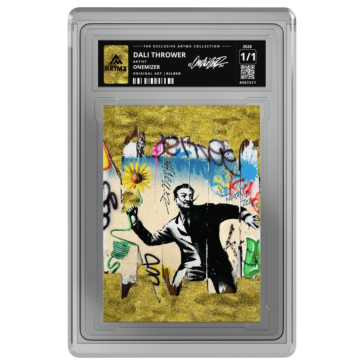 DALI THROWER by Onemizer — Gilded — on white