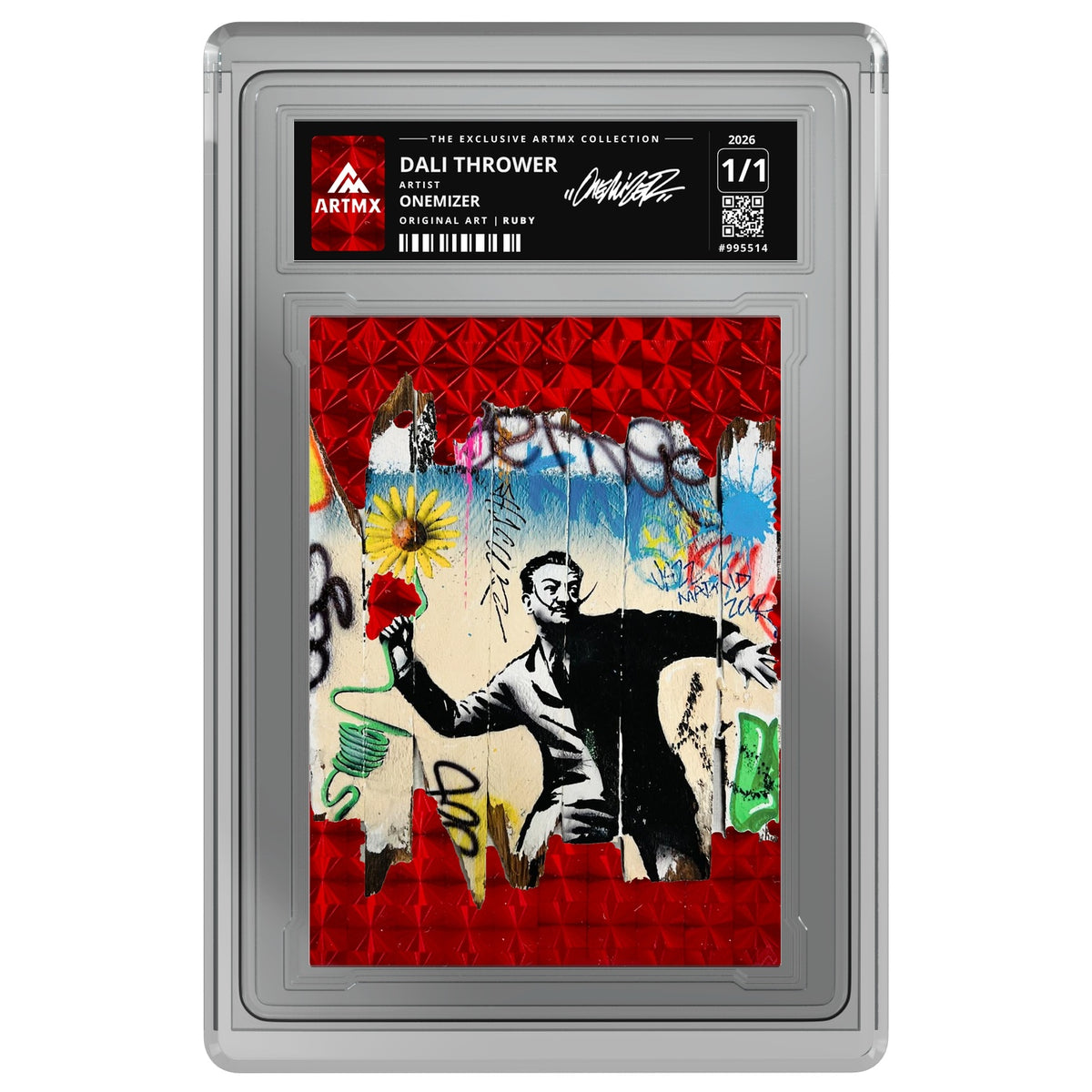 DALI THROWER by Onemizer — Ruby — on white