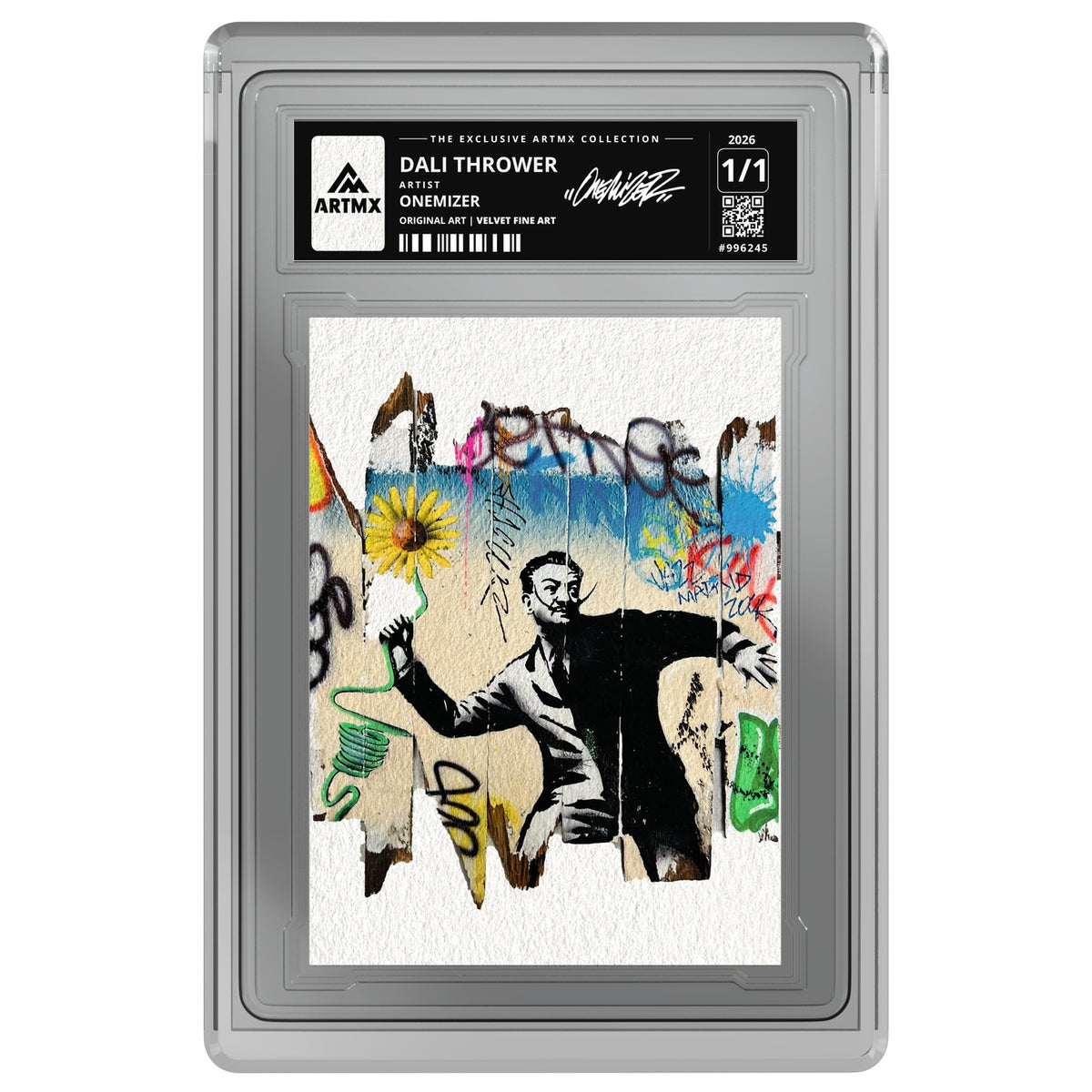 DALI THROWER by Onemizer — Velvet Fine Art — on white