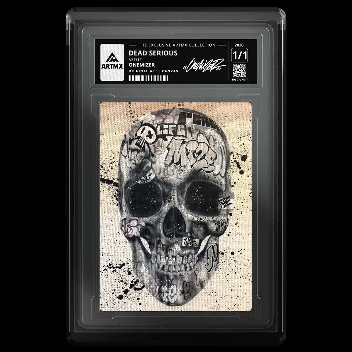 DEAD SERIOUS by Onemizer (Canvas / Vaulted) — front