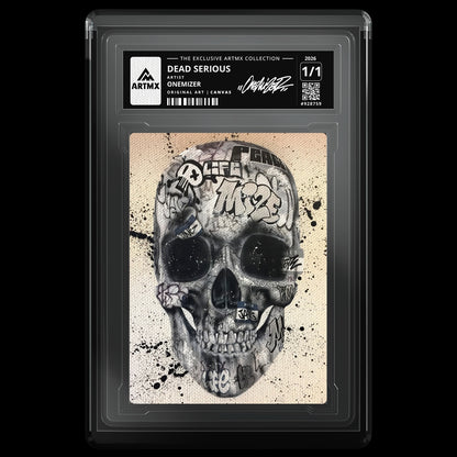 DEAD SERIOUS by Onemizer (Canvas / Vaulted) — front