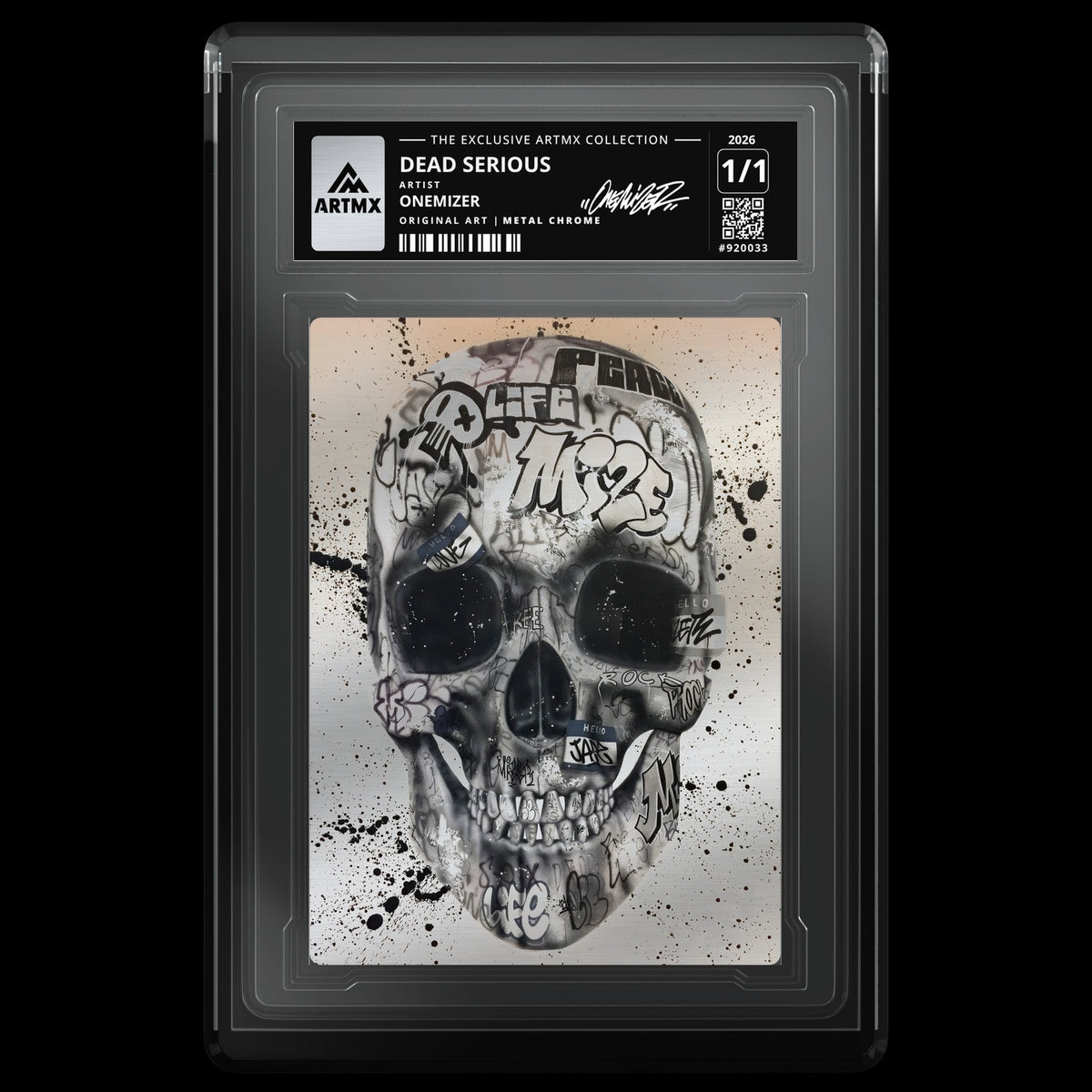 DEAD SERIOUS by Onemizer (Metal Chrome / Vaulted) — front