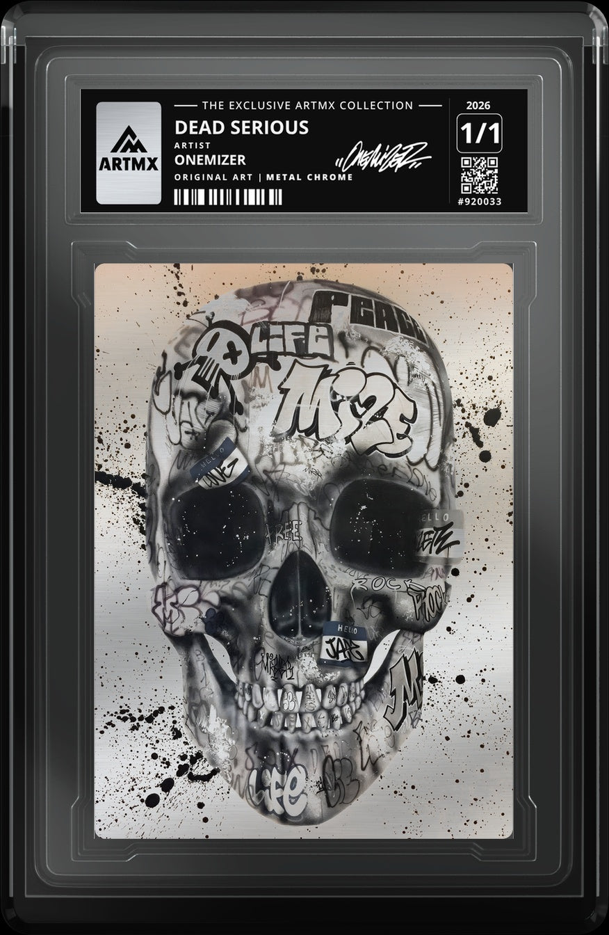 DEAD SERIOUS by Onemizer (Metal Chrome / Vaulted) — close-up