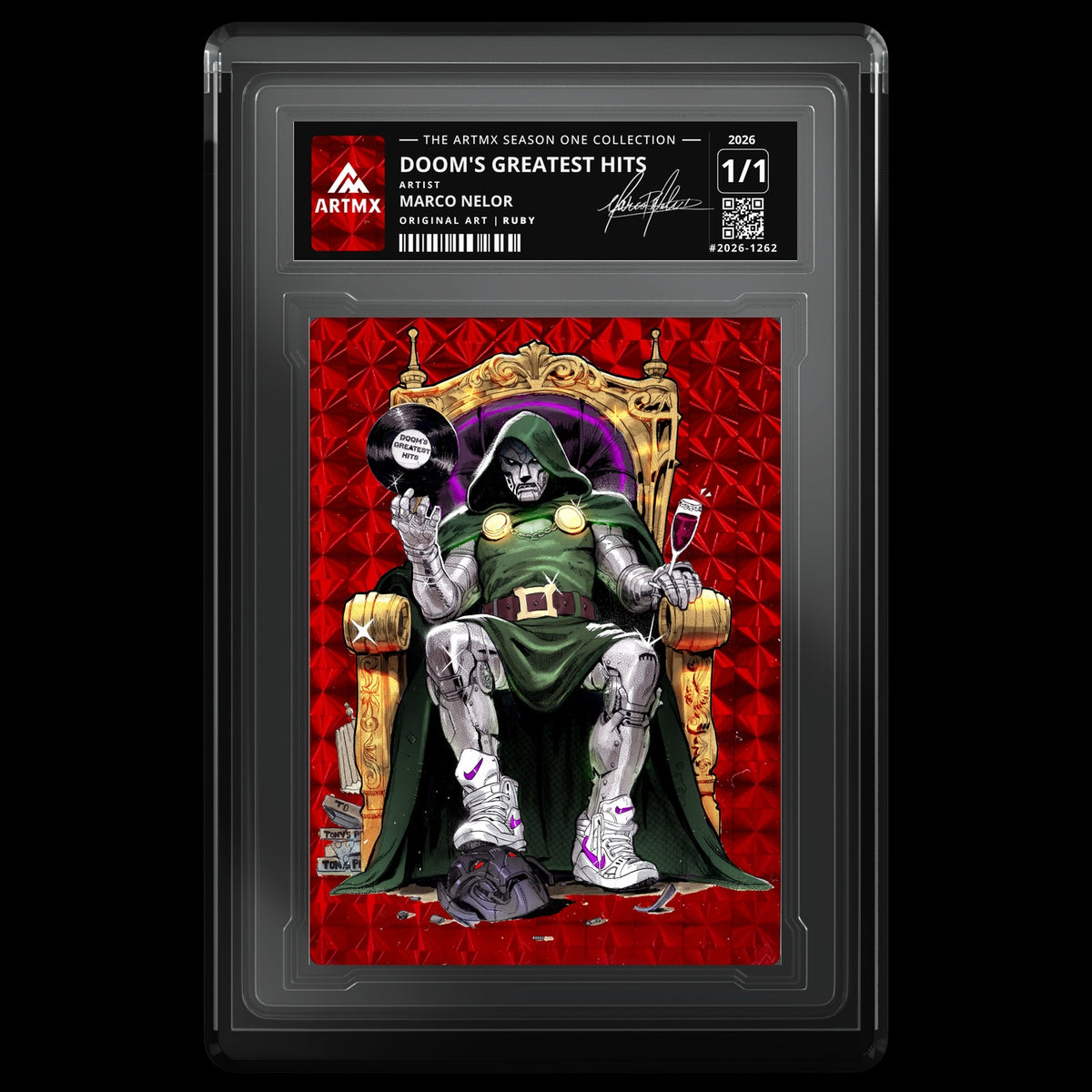 DOOM'S GREATEST HITS by Marco Nelor (Ruby / Vaulted) — front
