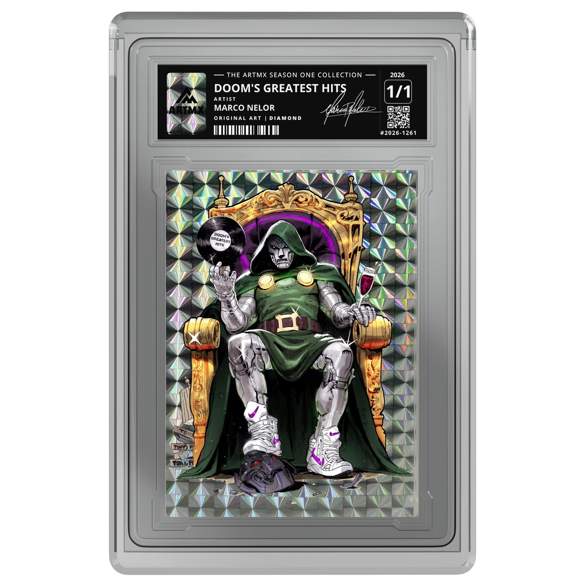 DOOM'S GREATEST HITS by Marco Nelor (Diamond / Vaulted) — on white