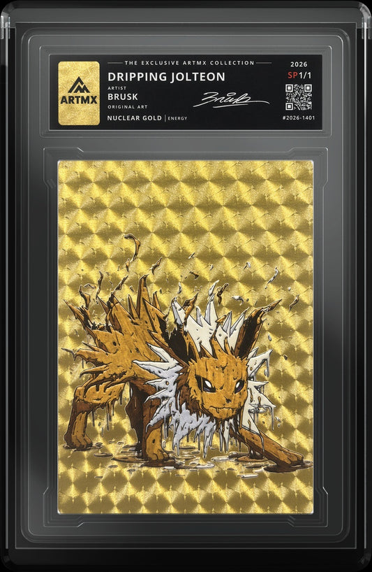 DRIPPING JOLTEON by Brusk — Nuclear Gold — close-up