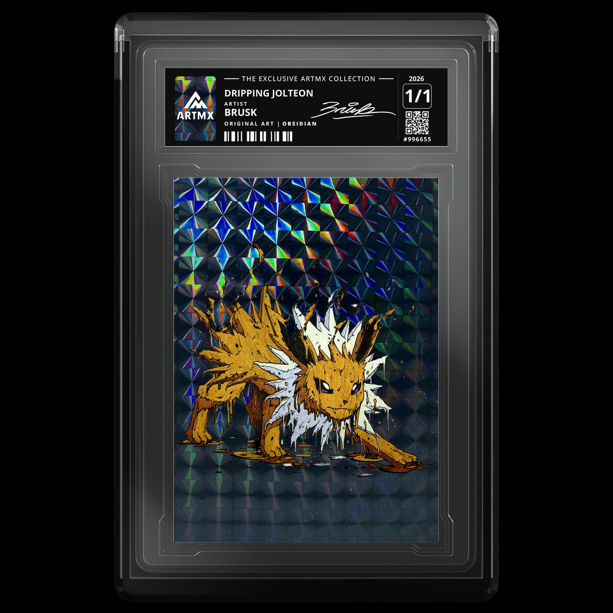 DRIPPING JOLTEON by Brusk — Obsidian — front