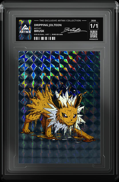 DRIPPING JOLTEON by Brusk — Obsidian — close-up