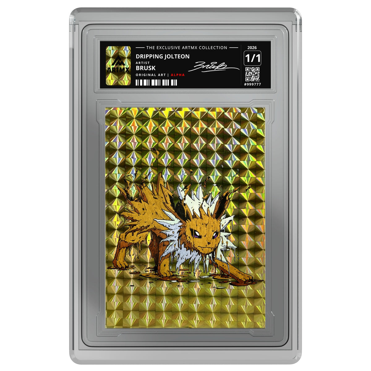 DRIPPING JOLTEON by Brusk — ALPHA — on white