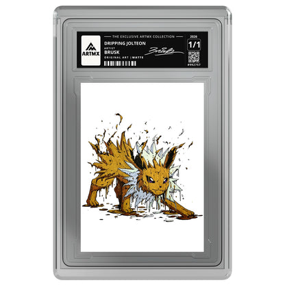 DRIPPING JOLTEON by Brusk — Matte — on white