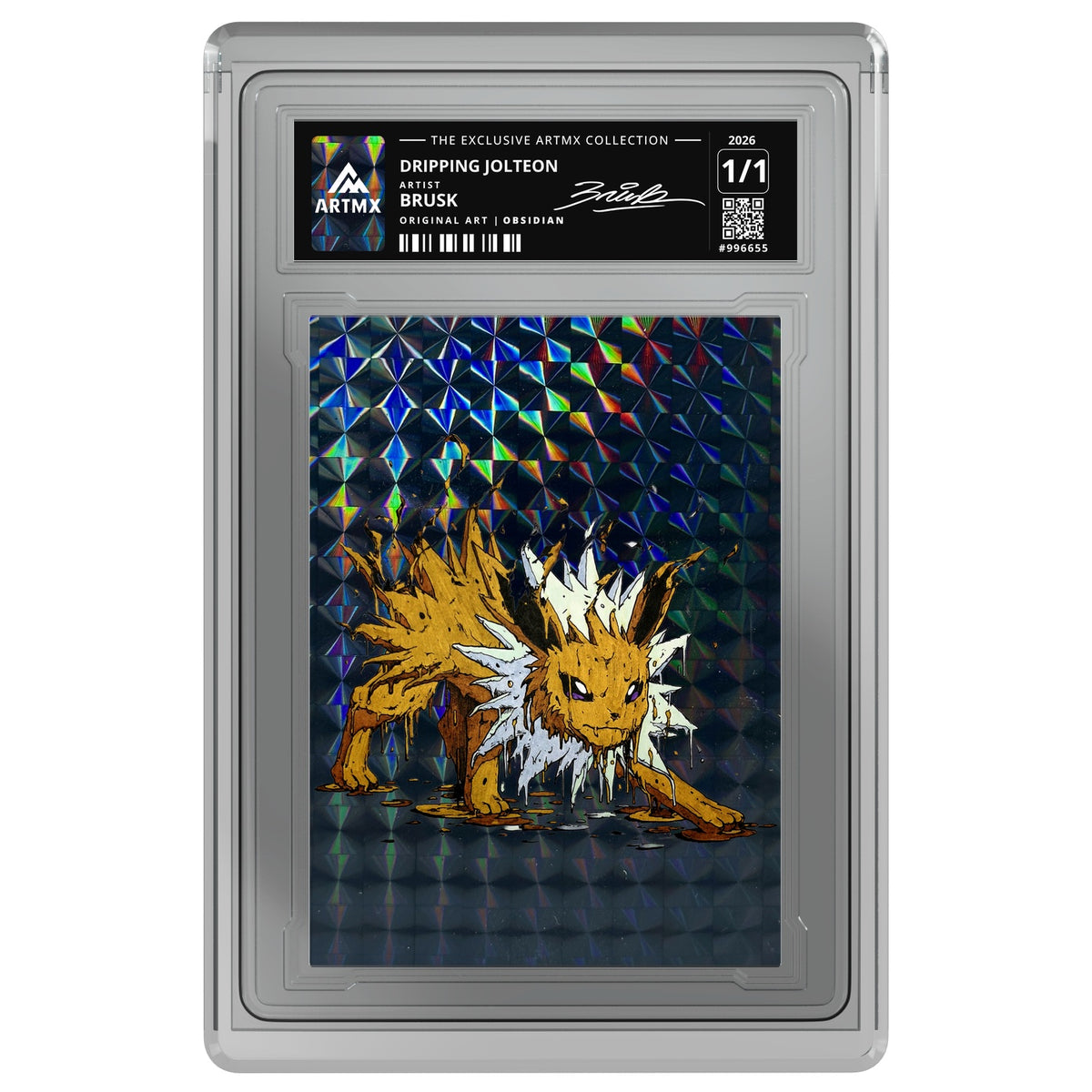 DRIPPING JOLTEON by Brusk — Obsidian — on white