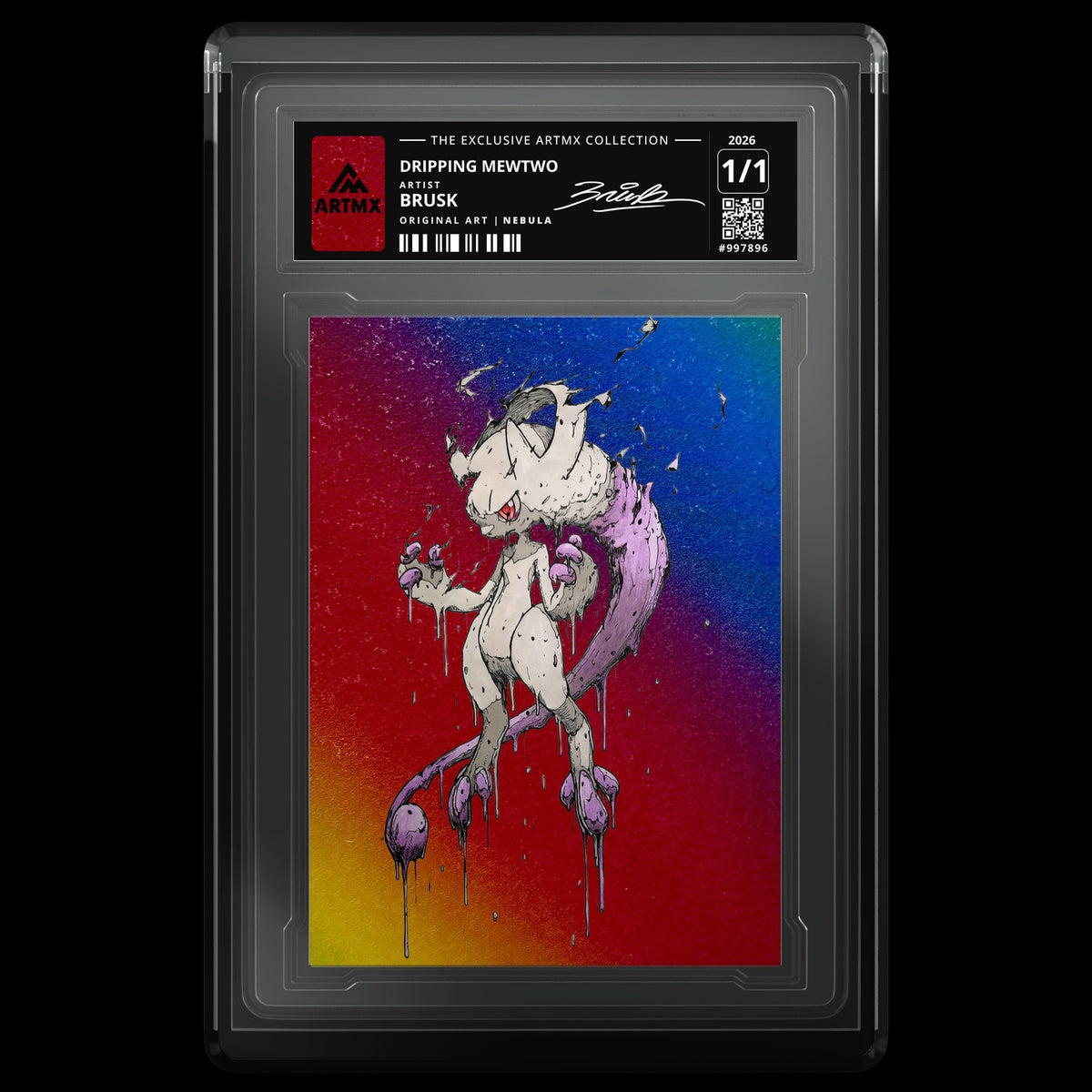 DRIPPING MEWTWO by Brusk — Nebula — front