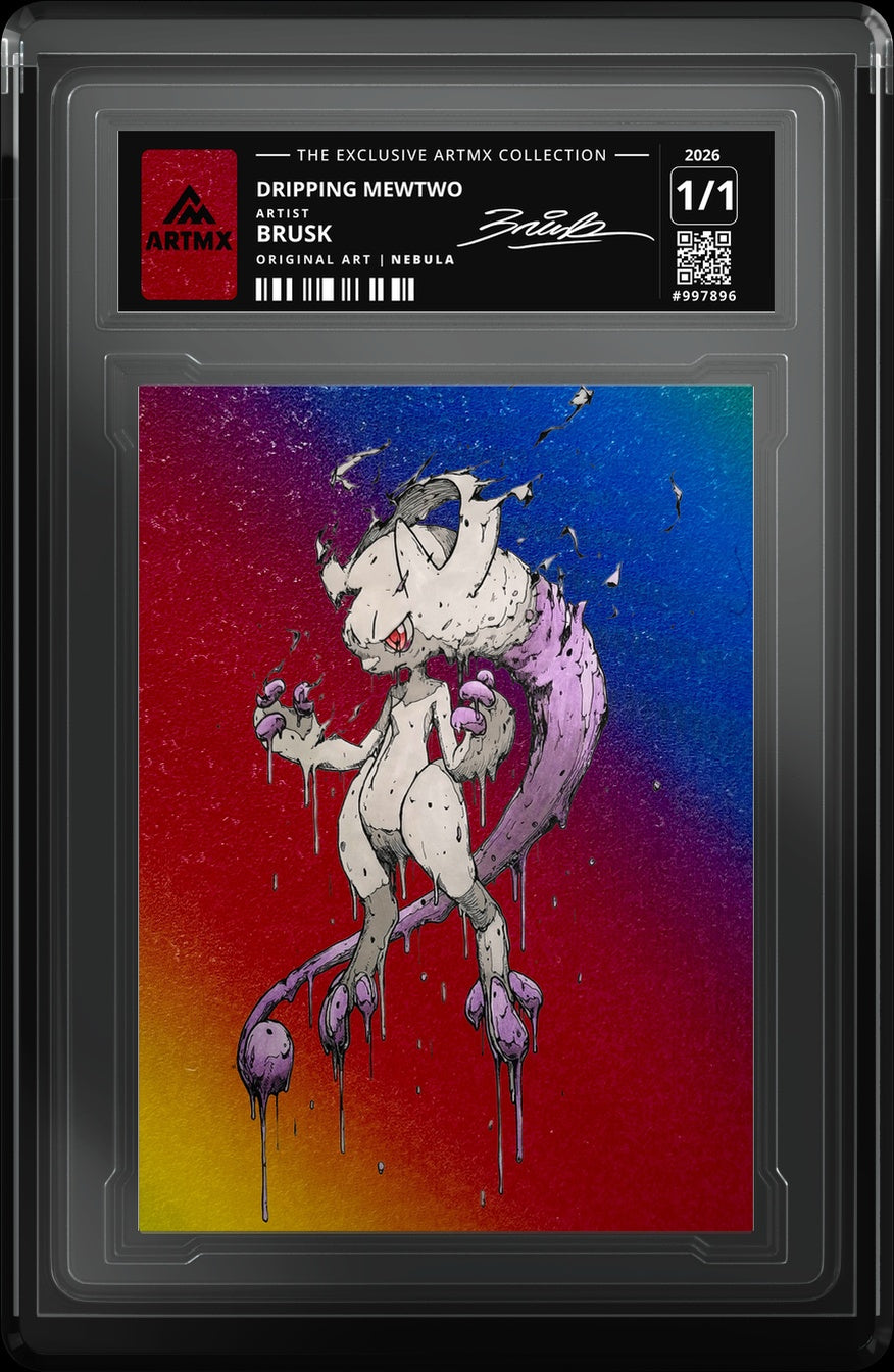 DRIPPING MEWTWO by Brusk — Nebula — close-up