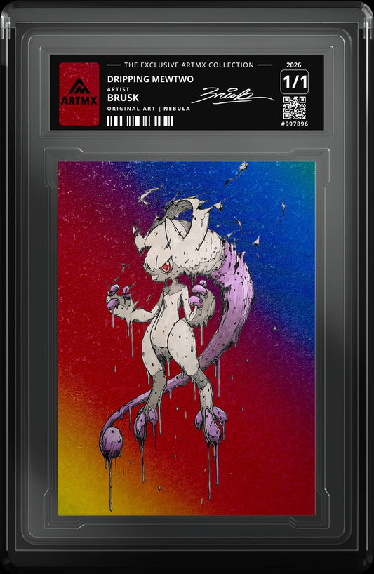 DRIPPING MEWTWO by Brusk — Nebula — close-up