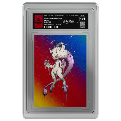 DRIPPING MEWTWO by Brusk — Nebula — on white