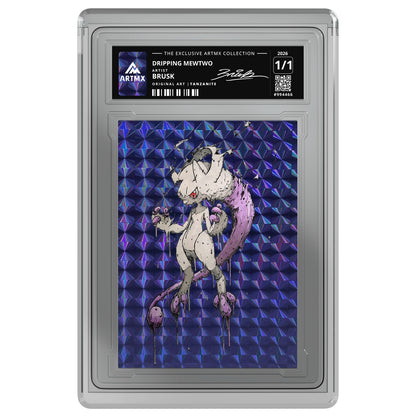 DRIPPING MEWTWO by Brusk — Tanzanite — on white