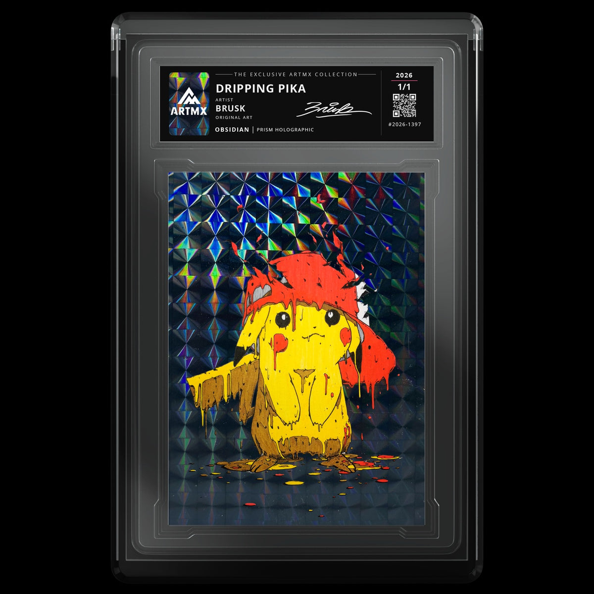 DRIPPING PIKA by Brusk — Obsidian — front