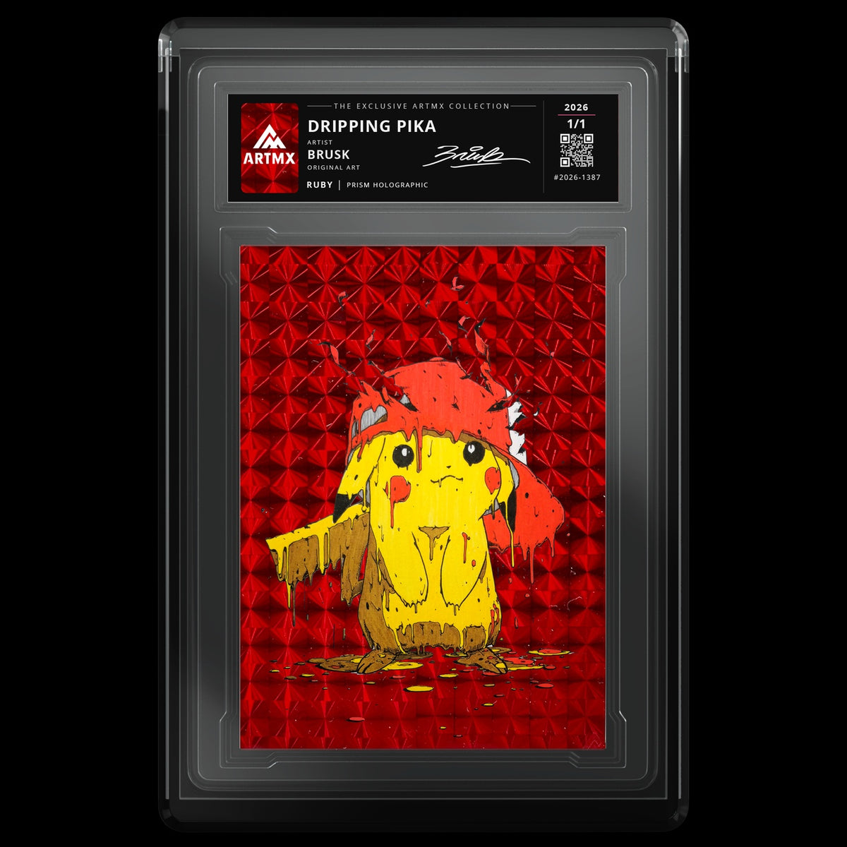 DRIPPING PIKA by Brusk — Ruby — front