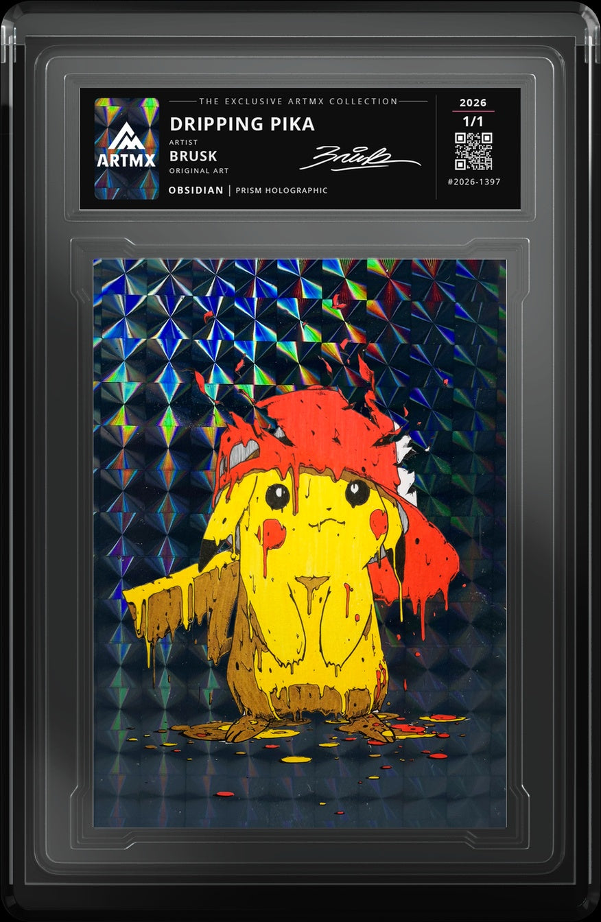 DRIPPING PIKA by Brusk — Obsidian — close-up