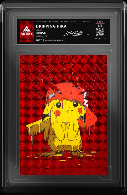 DRIPPING PIKA by Brusk — Ruby — close-up