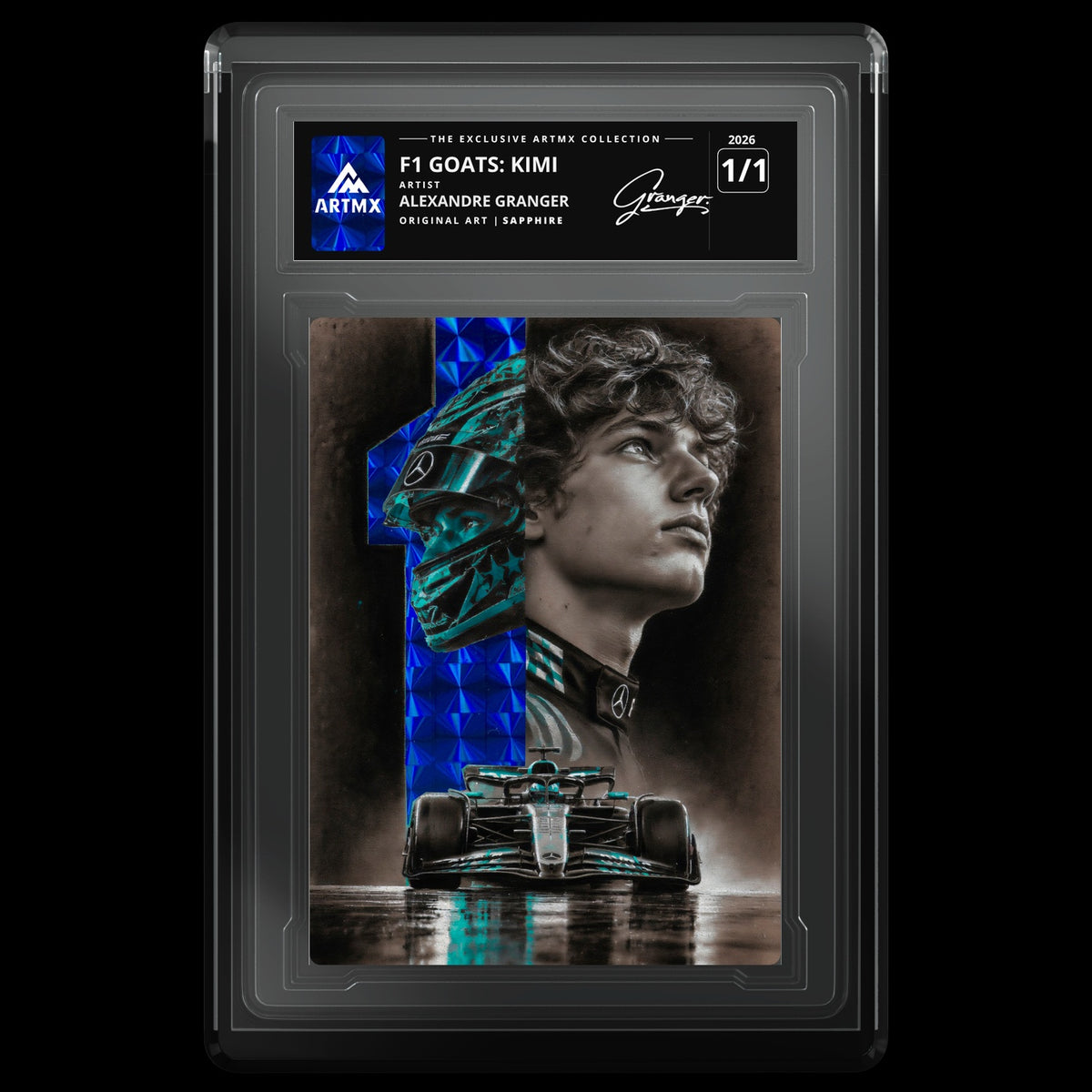 F1 GOATS: KIMI by Alexandre Granger (Sapphire / Vaulted) — front