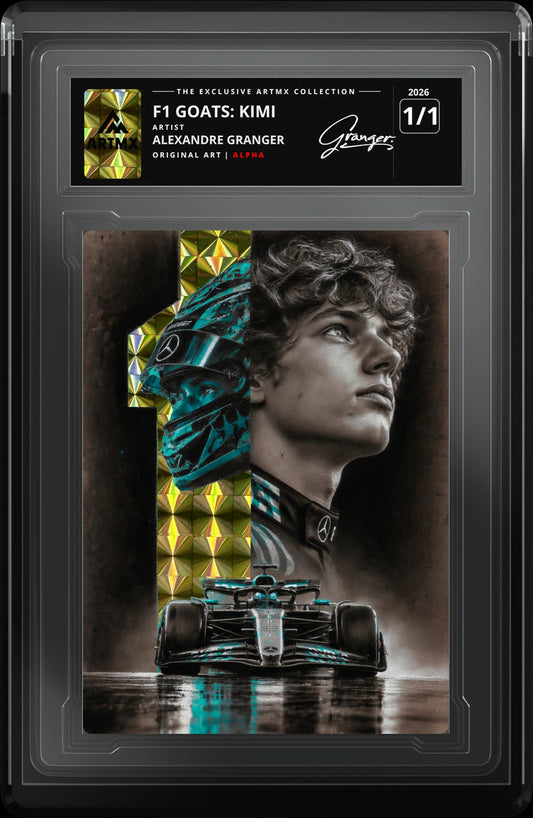 F1 GOATS: KIMI by Alexandre Granger (Alpha / Vaulted) — close-up