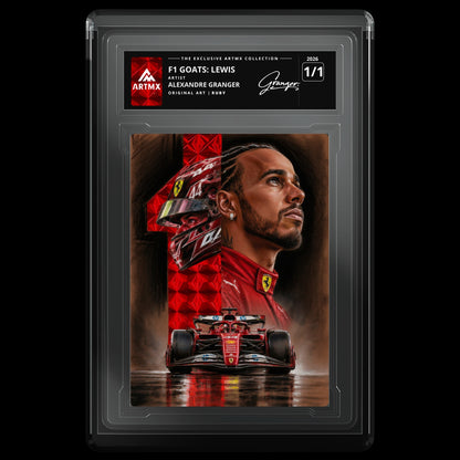 F1 GOATS: LEWIS by Alexandre Granger (Ruby / Vaulted) — front