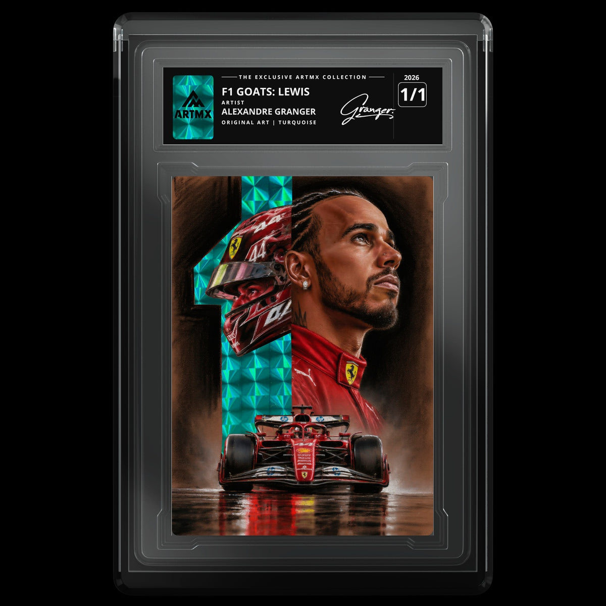 F1 GOATS: LEWIS by Alexandre Granger (Turquoise / Vaulted) — front