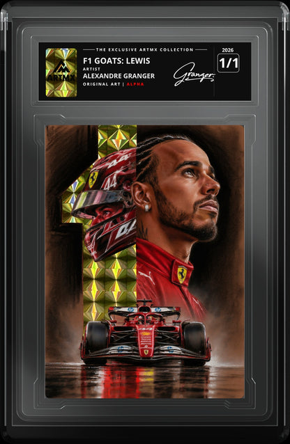 F1 GOATS: LEWIS by Alexandre Granger (Alpha / Vaulted) — close-up