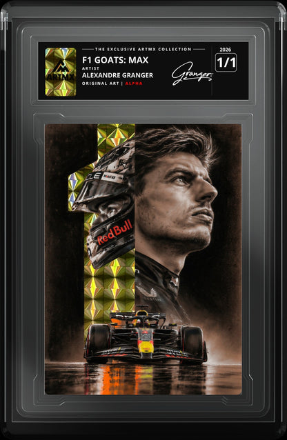 F1 GOATS: MAX by Alexandre Granger (Alpha / Vaulted) — close-up