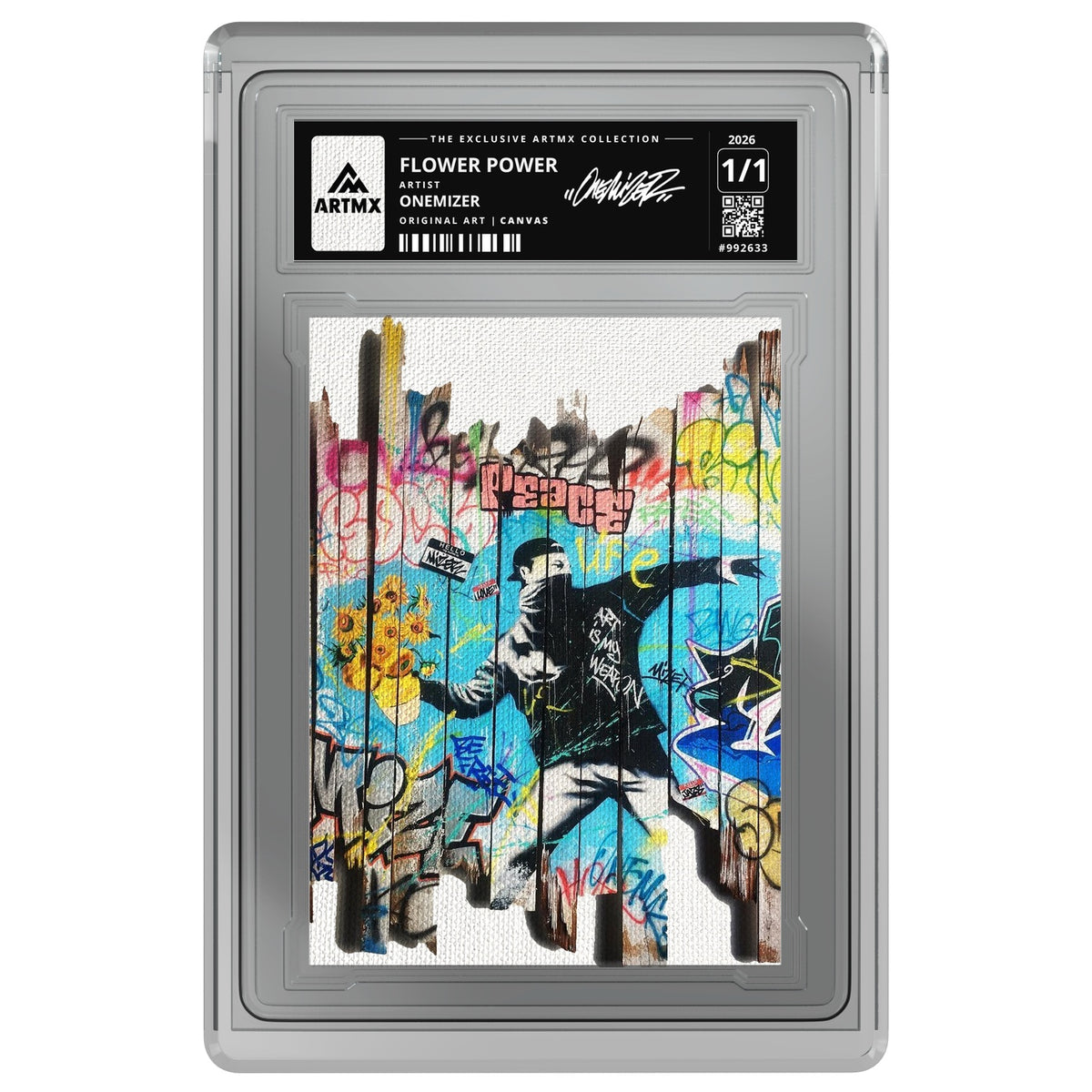 FLOWER POWER by Onemizer — Canvas — on white