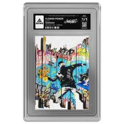 FLOWER POWER by Onemizer — Canvas — on white