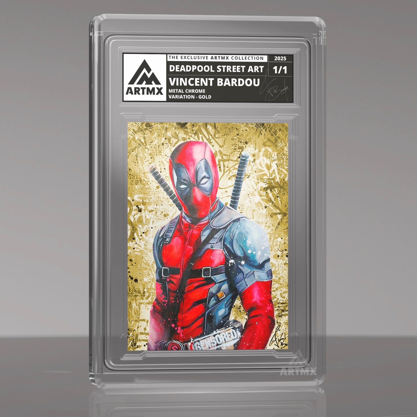 “Deadpool Street Art" Art Card by Vincent Bardou