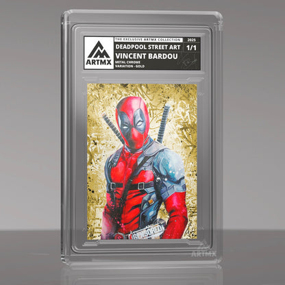“Deadpool Street Art" Art Card by Vincent Bardou