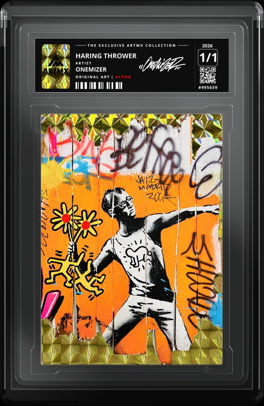 HARING THROWER by Onemizer — Alpha — close-up